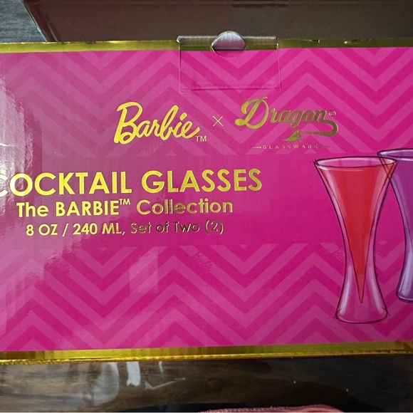 Authentic Barbie cocktail glasses wedding anniversary gift Many sets - Picture 5 of 8